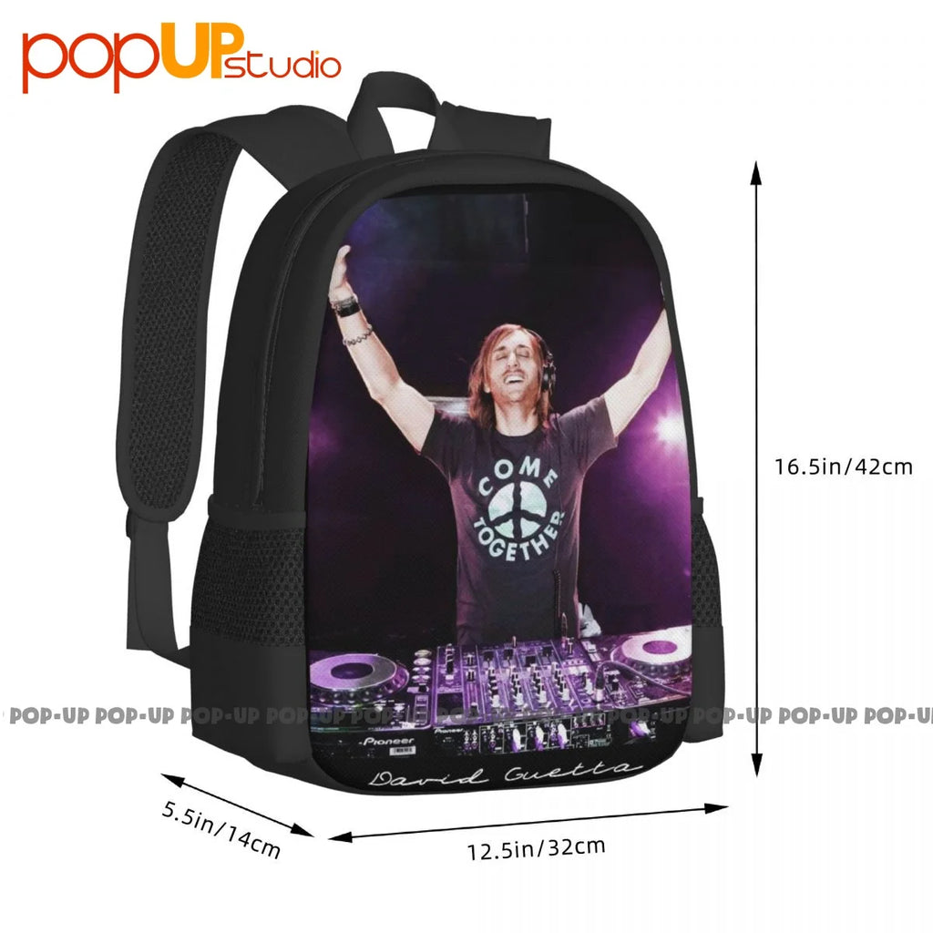 David Guetta Backpack Large Capacity Gym Foldable Shopping Bag