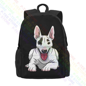 Bull Terrier Large Capacity Backpack Beach Bag
