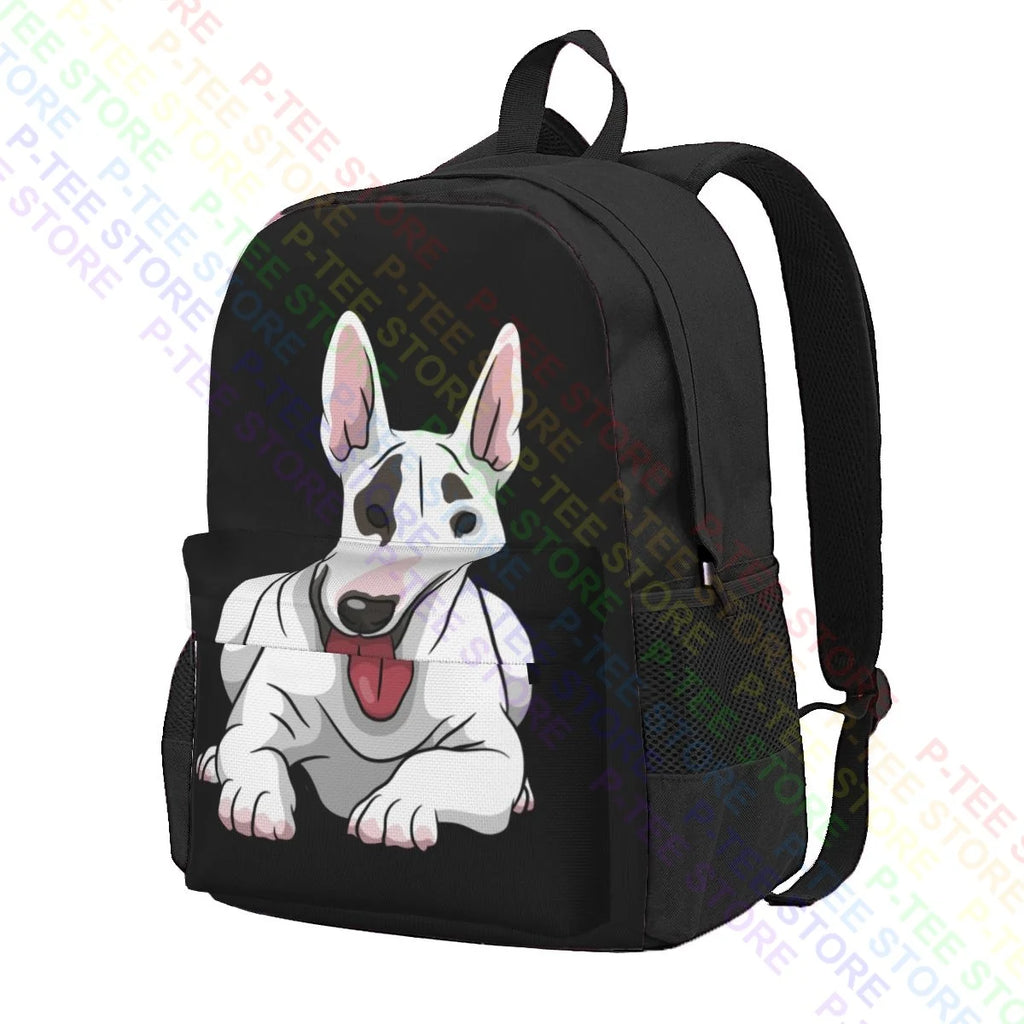 Bull Terrier Large Capacity Backpack Beach Bag