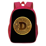 Dogecoin Cartoon Backpack School Bag Girls Toddler Baby Children Rucksack