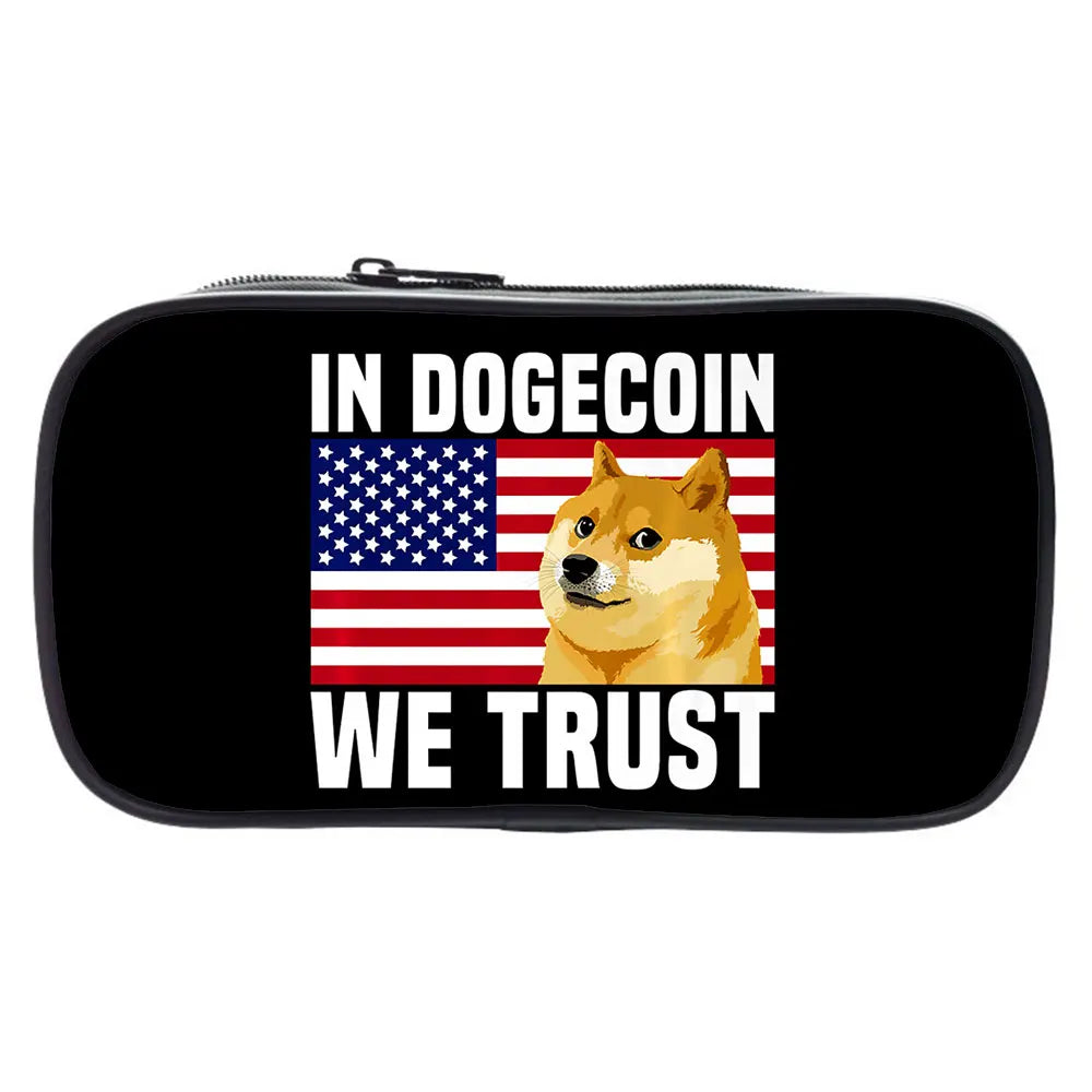 Dogecoin Long Wallet Monokuma Pencil Bag Makeup Bag