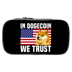 Dogecoin Long Wallet Monokuma Pencil Bag Makeup Bag