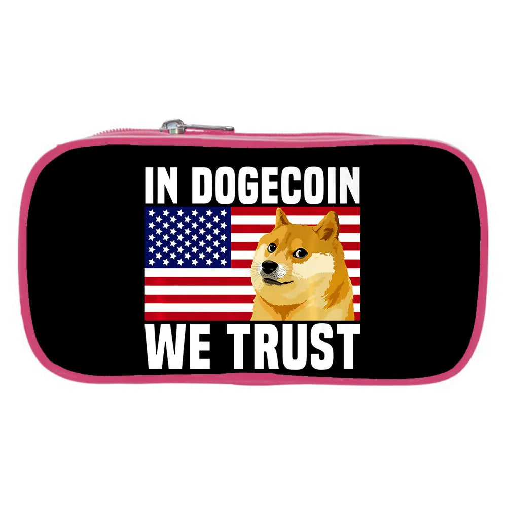 Dogecoin Long Wallet Monokuma Pencil Bag Makeup Bag