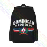 Dominican Republic Pride Flag Patriotic Large Capacity Backpack