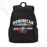 Dominican Republic Pride Flag Patriotic Large Capacity Backpack