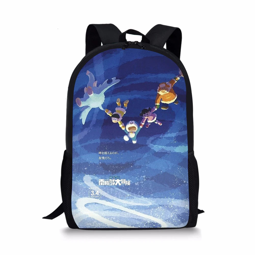 Doraemon Style Large Schoolbag Student School Backpack Waterproof Bagpack