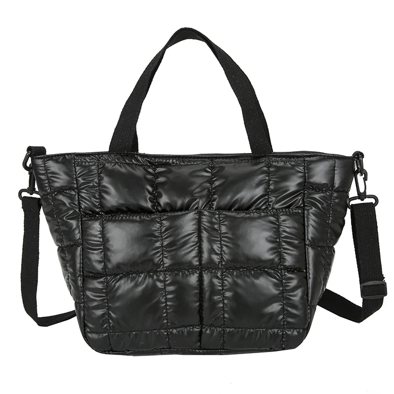 Soft Fluffy Down Handbag Women Waterproof Crossbody Bag Winter Totes