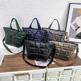 Soft Fluffy Down Handbag Women Waterproof Crossbody Bag Winter Totes