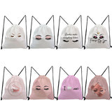 Cartoon Print Drawstring Backpack for Girls