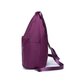 Embroidery Drawstring Women Backpack Foldable Large Capacity School Bag