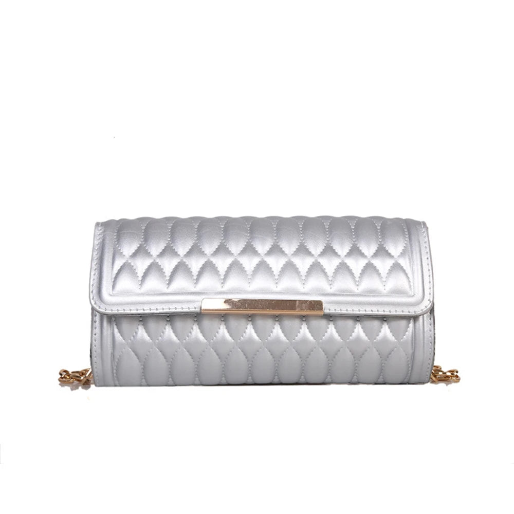 Chain Shoulder Bags For Women Texture Square Handbags Famous Lozenge