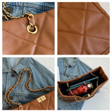 Women's Diamond Pattern Shoulder Bag Large Capacity Crossbody Bag