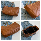 Women's Diamond Pattern Shoulder Bag Large Capacity Crossbody Bag