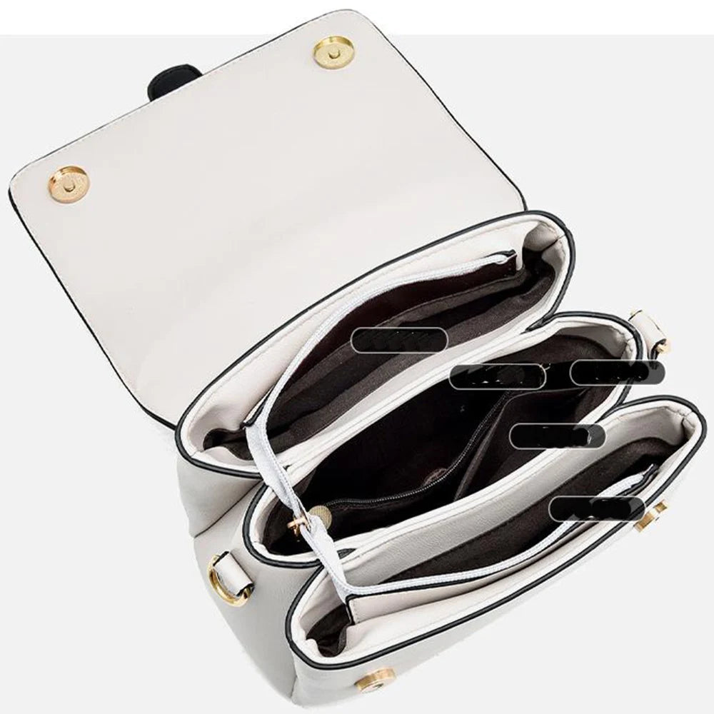 Women's Shoulder Crossbody Bag Square High PU Leather Bag