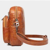 Retro Mini Square Crossbody Bag Soft Leather Diagonal Lady Camera Bag
