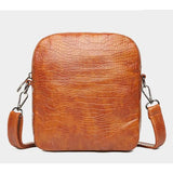 Retro Mini Square Crossbody Bag Soft Leather Diagonal Lady Camera Bag