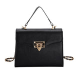 Vintage Chain Crossbody Bag Solid Texture Square Shoulder Bags