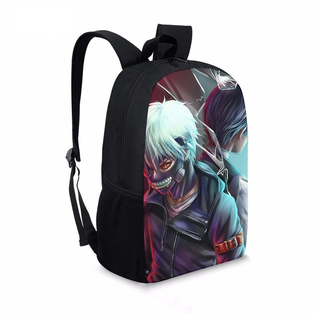 Tokyo Ghoul Kids Backpack, 16 Inch School Bag for Boys