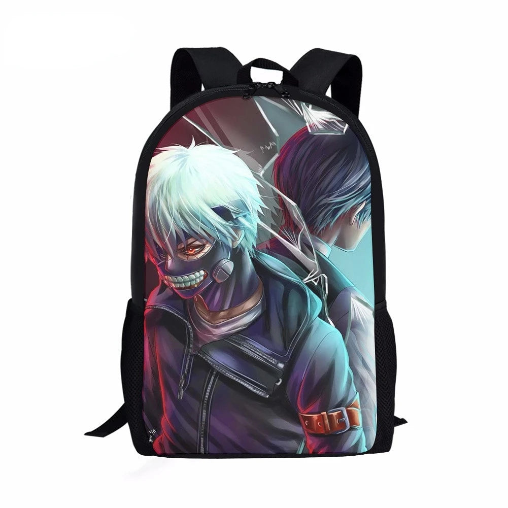 Tokyo Ghoul Kids Backpack, 16 Inch School Bag for Boys