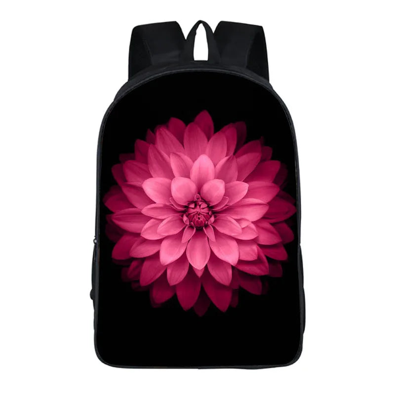 Pink Teenagers Girls Backpack Travel Backbag Headphone Port
