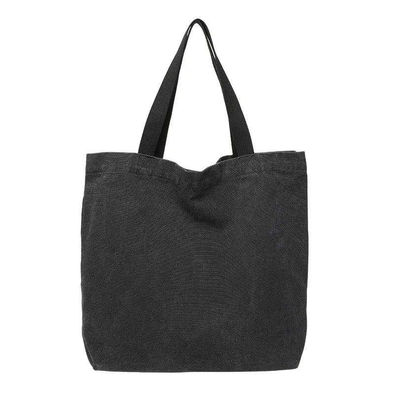 Casual Art Canvas Bag Washed Water Shoulder Shopper Bag