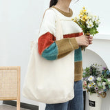 Casual Art Canvas Bag Washed Water Shoulder Shopper Bag