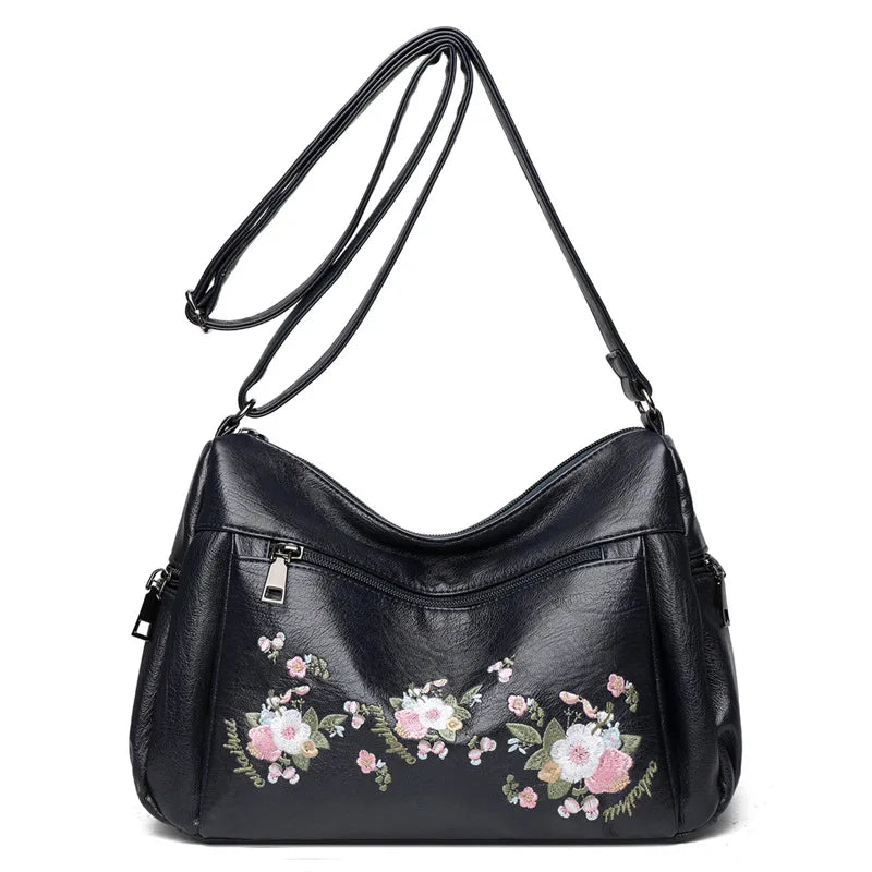 National Leisure Messenger Bag Soft PU Crossbody Bags