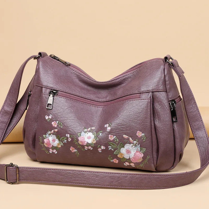 National Leisure Messenger Bag Soft PU Crossbody Bags