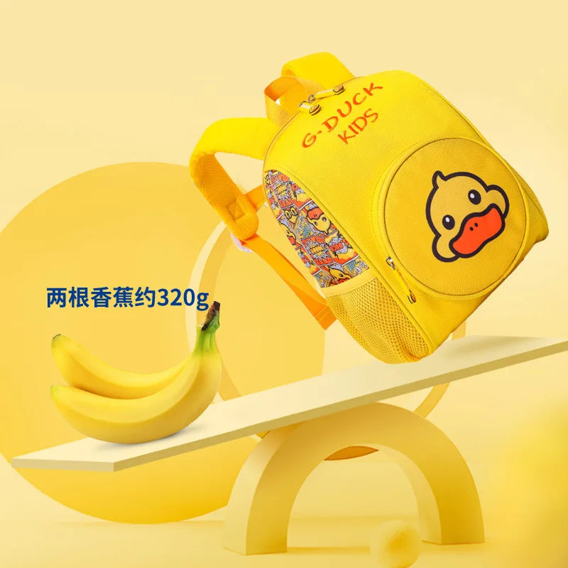 Duck Cartoon Kids Schoolbag Boy Girl Backpack Large Waterproof