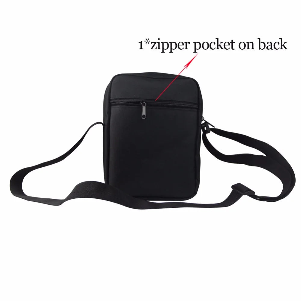 Cartoon Print Messenger Bag for Kids, Small School Crossbody Shoulder Bag