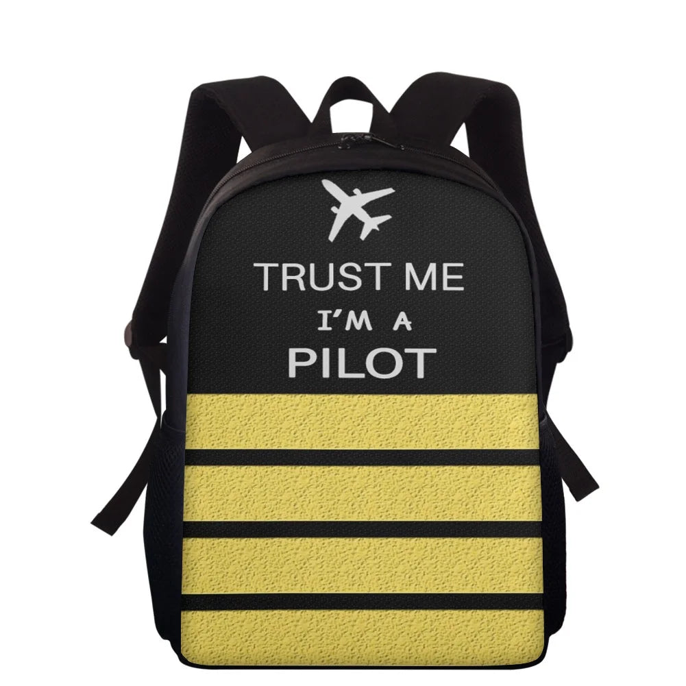 Personalized Teen School Bags Pilot Printing Backpack Boys Girls Laptop Bagpack