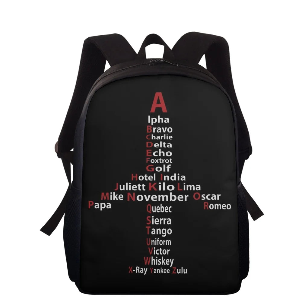 Personalized Teen School Bags Pilot Printing Backpack Boys Girls Laptop Bagpack