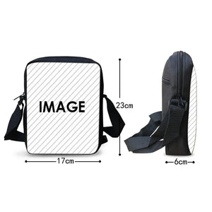Cartoon Messenger Bag for Boys Girls Travel Handbag Women Crossbody Bolsa