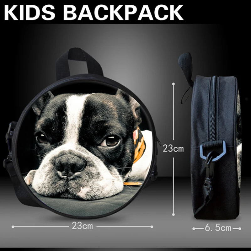 Clock Print Round Crossbody Bag Galaxy Women Shoulder Bag Circle Pack Purse