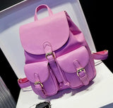 ETN BAG 081016 Lady Leather Backpack Casual Travel Bag