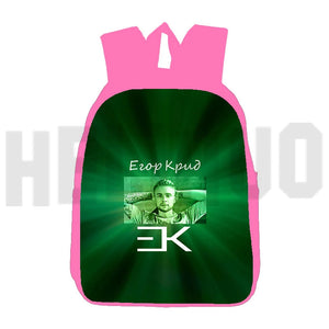 Egor Kreed Kids Backpack, Pink School Bag, 3D Anime Design