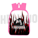 Egor Kreed Kids Backpack, Pink School Bag, 3D Anime Design