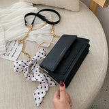 Bow Ribbon Tote Bag High PU Leather Women's Handbag