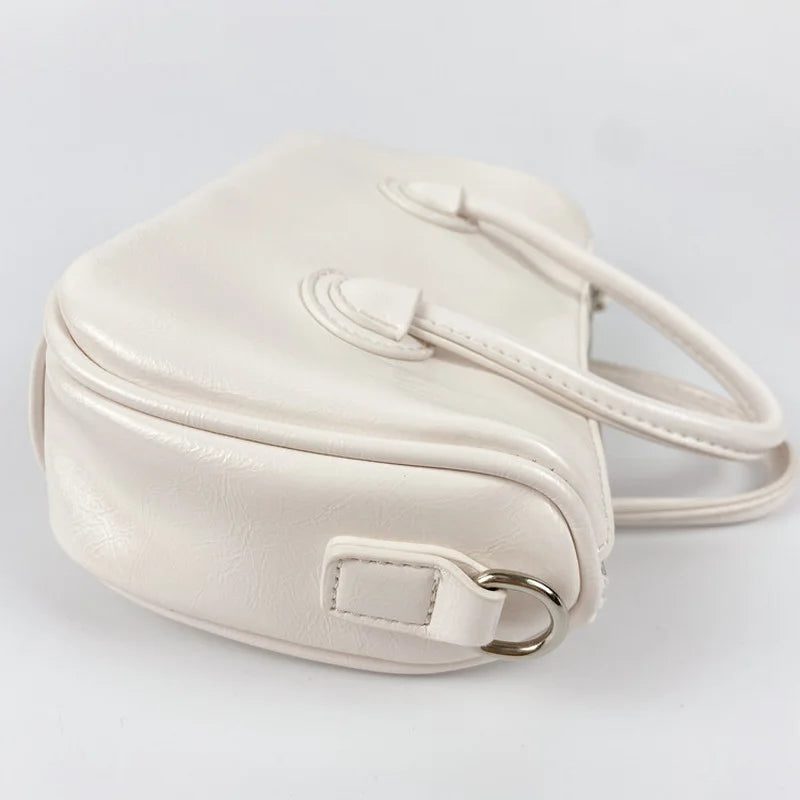 Casual Shoulder Bags Women Square Preppy Students Solid Underarm Waterproof PU L