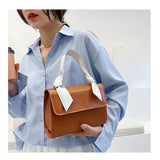Female Square Tote Bag High PU Leather Women's Handbag