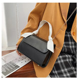 Female Square Tote Bag High PU Leather Women's Handbag