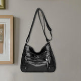Women Soft PU Leather Shoulder Bag Big Capacity Messenger Bag
