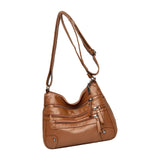 Women Soft PU Leather Shoulder Bag Big Capacity Messenger Bag