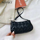 Embossed Geometric Shoulder Bag Checker Pattern Handbags