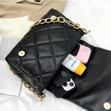 Embroidery Thread Chains Shoulder Bag Diamond Armpit Bag Women Wallet Ladies