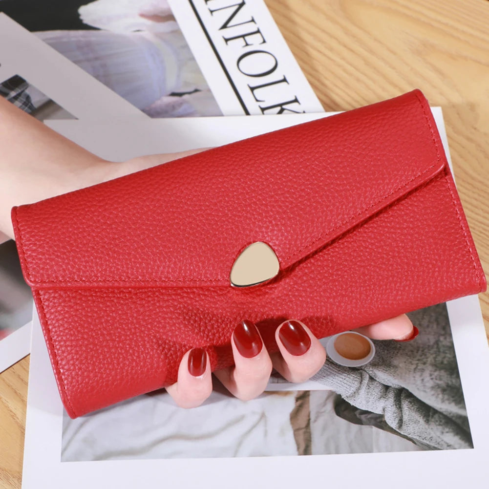 Enfermera Ladies Long Wallet High PU Leather Compact Money Bag