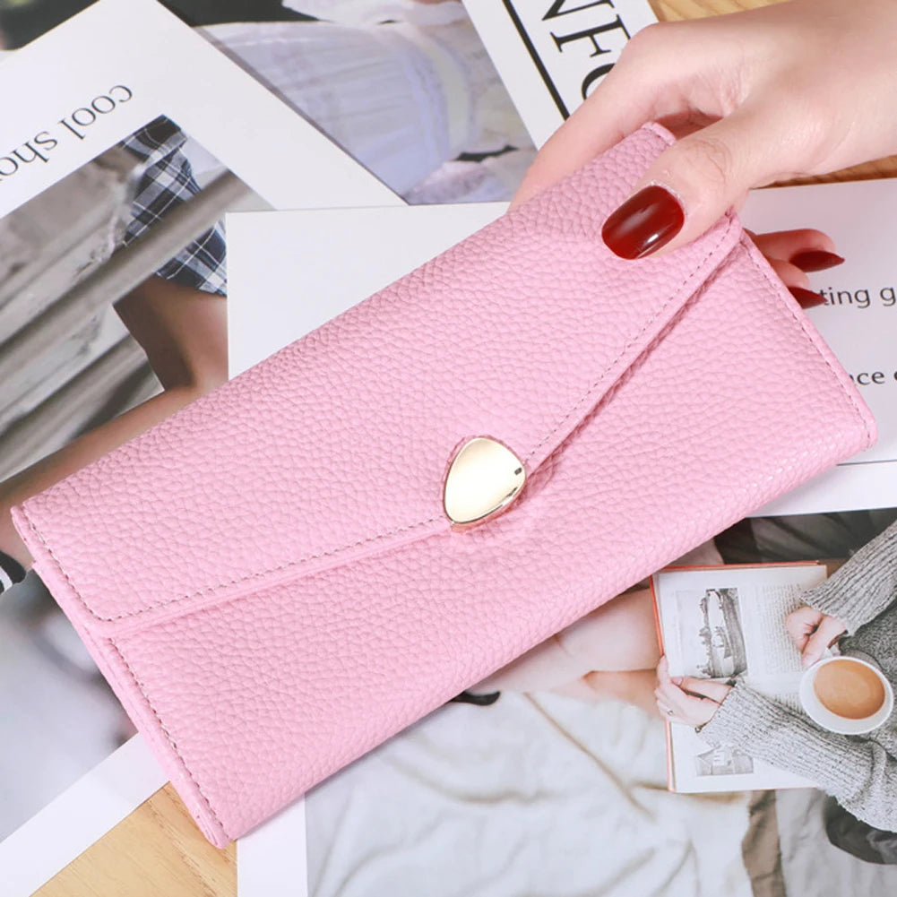 Enfermera Ladies Long Wallet High PU Leather Compact Money Bag
