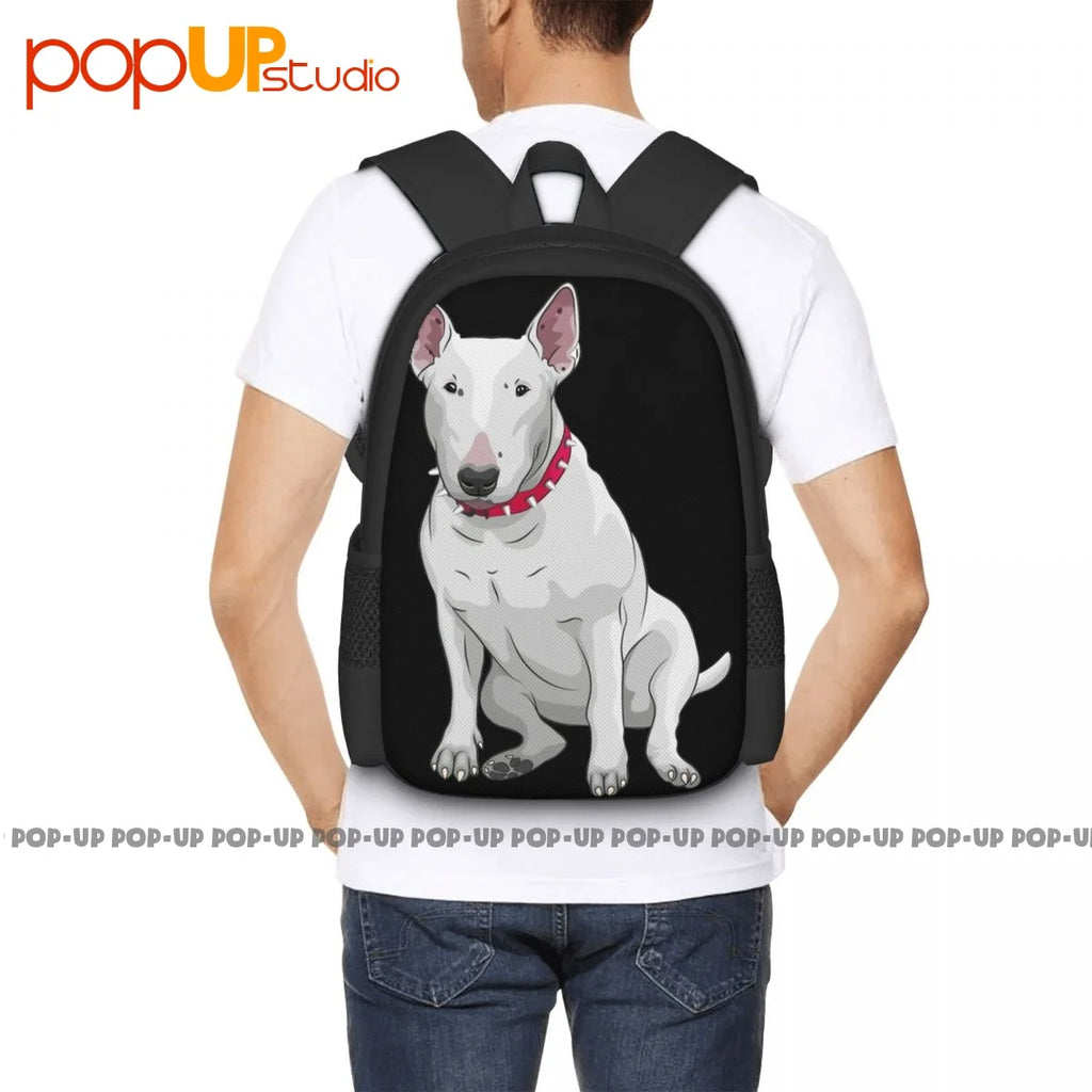 English Bull Terrier Backpack Large Capacity Print Beach Bag Gymnast Bag