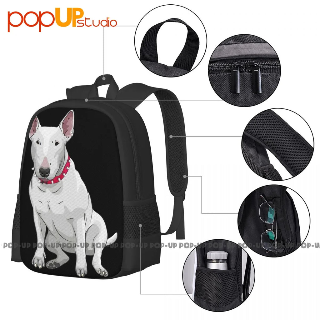 English Bull Terrier Backpack Large Capacity Print Beach Bag Gymnast Bag