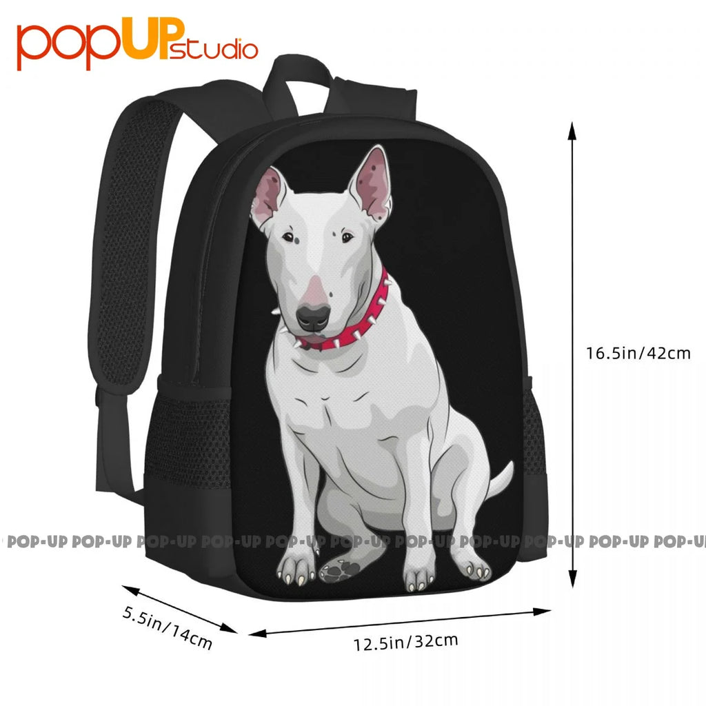 English Bull Terrier Backpack Large Capacity Print Beach Bag Gymnast Bag